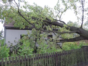 Sturm zerstört unser Haus / Fassade Aussenansicht 2017