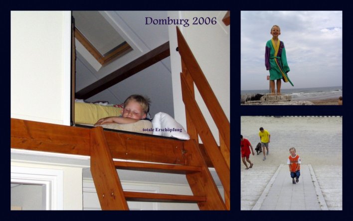 für meine Mama und meine Schwiegereltern habe ich Fotokalender fertigmachen lassen.... diese Collage davon fand ich besonders niedlich, da es schon so