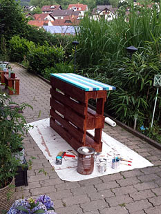 Bauanleitung: Garten-Bar aus Europaletten