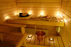 Sauna im Garten