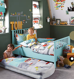 Kinderzimmer eines Rennfahrers Kinderzimmer eines Rennfahrers